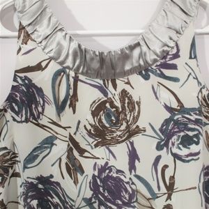 Simply Vera Wang sleeveless scoop neck floral top